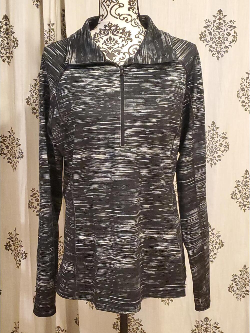Under Armour Black and Gray Half-Zip Athletic Pullover